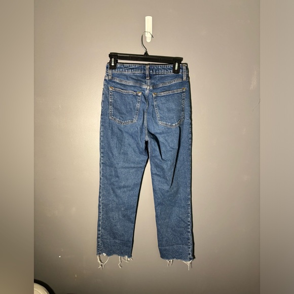 Abercrombie & Fitch Zoe Natural Rise Ankle Straight Jeans Size 27 - Picture 2 of 3